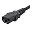 Monoprice SVT; SJT Extension Cord, 18 AWG, Indoor, 18/3, 1 Outlets, IEC 60320 C13, Black, IEC 60320 C14 40104 - alternate 5